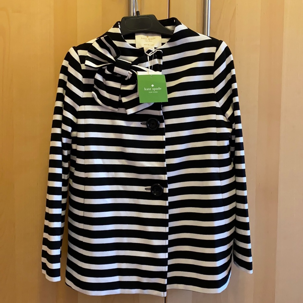 Kate Spade - NWT GIRL’s stripe Dorothy Jacket.